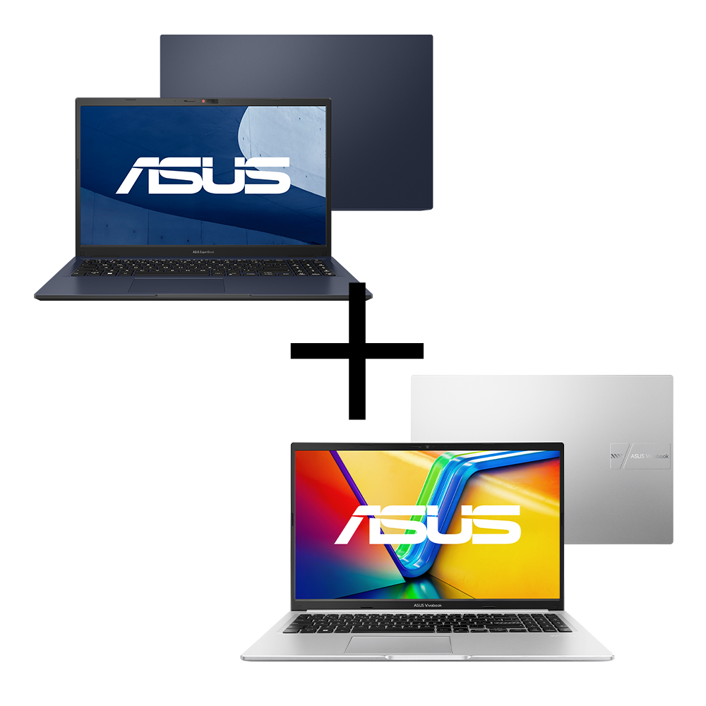 Notebook ASUS ExpertBook B1 B1502CBA-BQ2863X Star Black + Notebook ASUS Vivobook 15 M1502YA-NJ494 Cool Silver