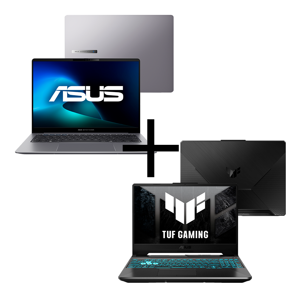 Notebook ASUS ExpertBook P5 P5405CSA-NZ0458X Misty Grey + Notebook ASUS TUF Gaming A15 FA506NFR-HN069 Graphite Black
